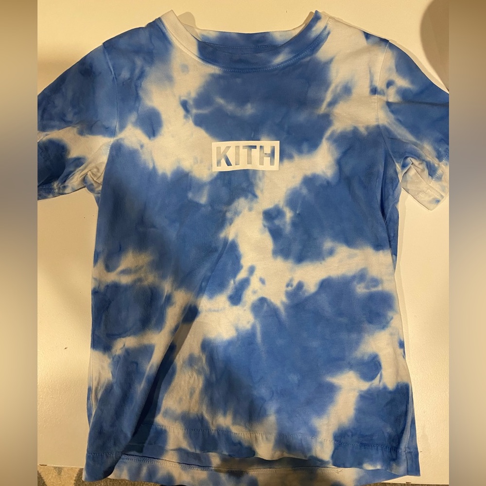 KITH KIDS TRAVIS TIE DYE TEE - BLUE TIE DYE